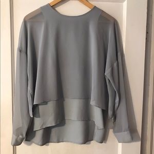 Topshop Grey Layered Shirt